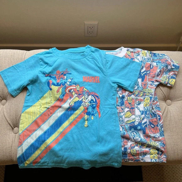 Boys Marvel Tee bundle (size 6) - Picture 1 of 3